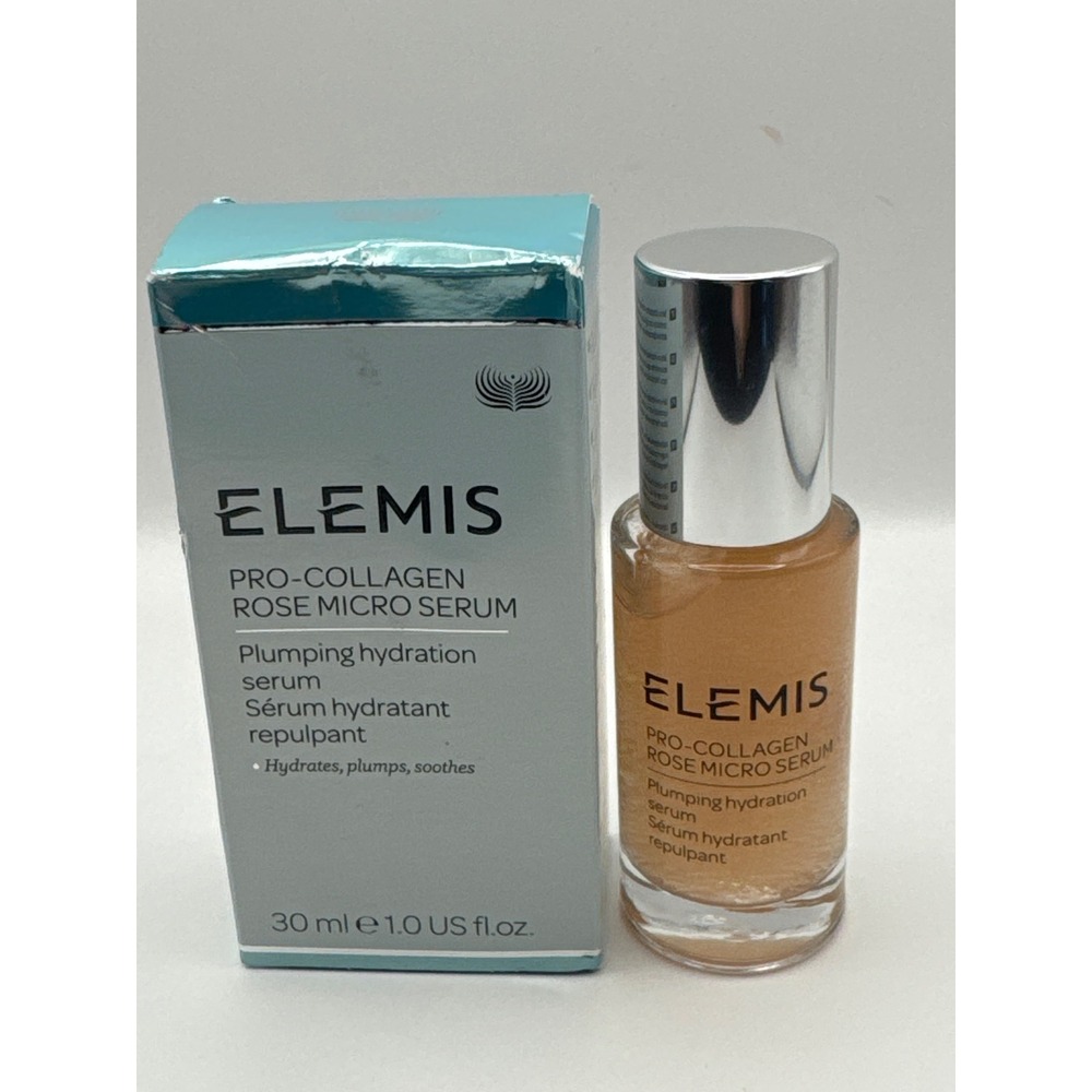Elemis Rose Pro-Collagen Rose Micro Serum Women 1oz 30ml Plumping Hydration New